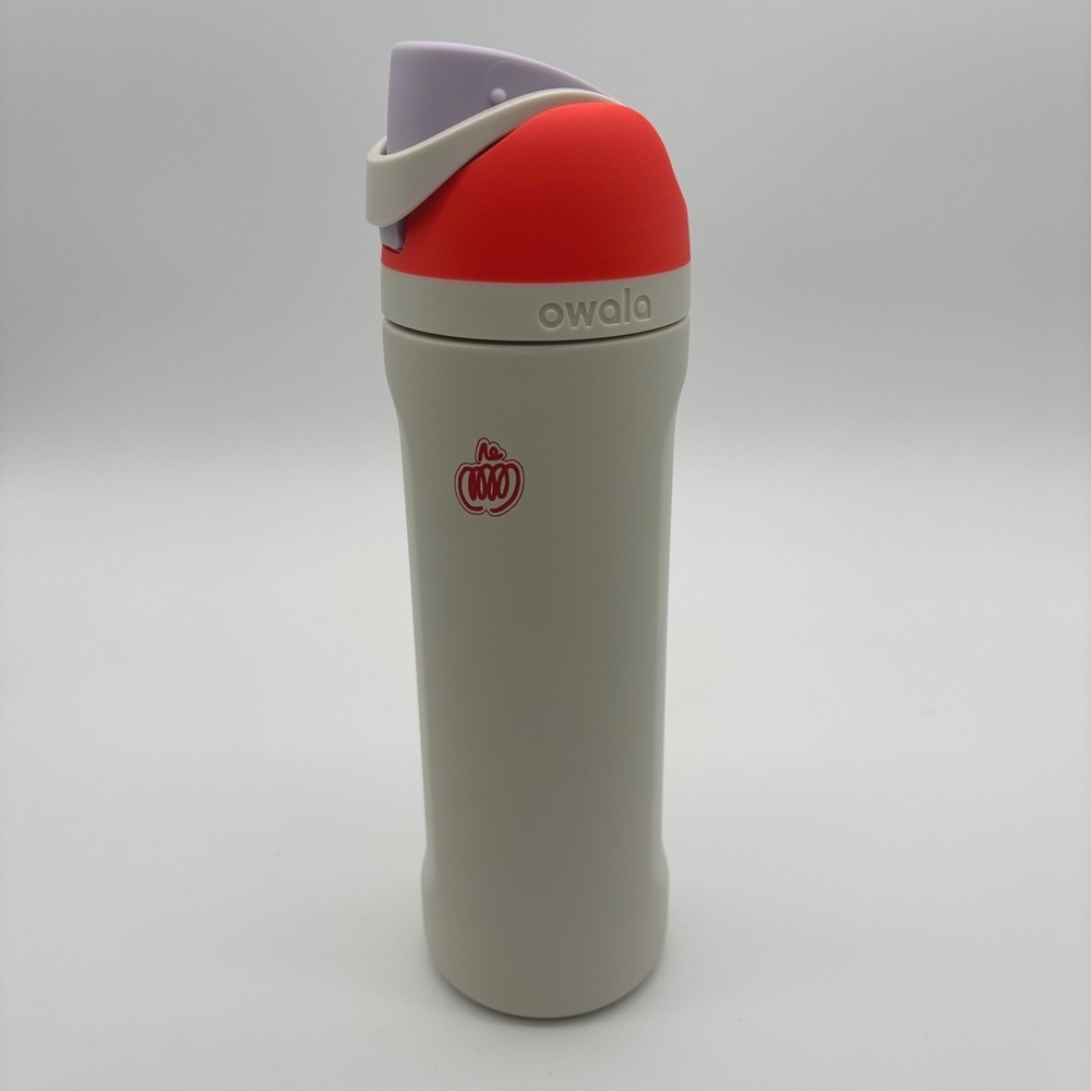 2026 Starbucks x Owala Water Bottle 24oz White Orange PSL FreeSip